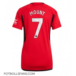 Manchester United Mason Mount #7 Replika Hemmatröja Damer 2023-24 Kortärmad